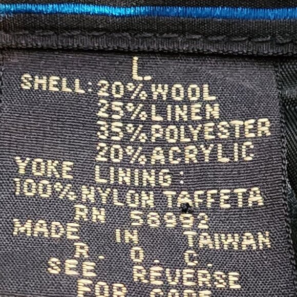 Bronzini Red and Black Buffalo Check Wool Blend Semi Lined Vintage Shacket Sz L - Picture 14 of 16